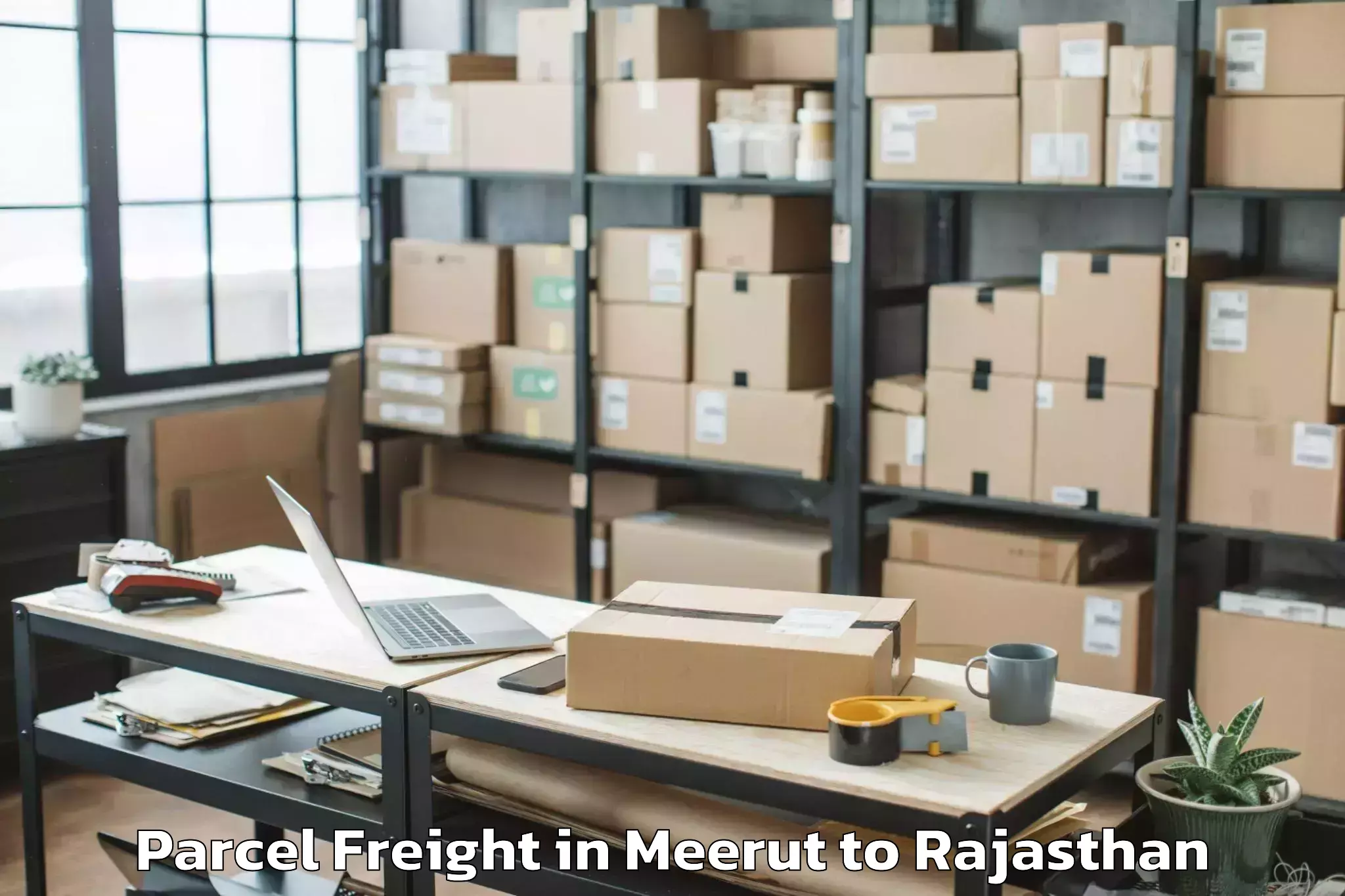 Get Meerut to Kherli Parcel Freight